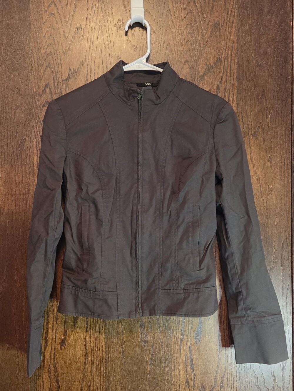 Cue Green Zip-Up Utility Jacket